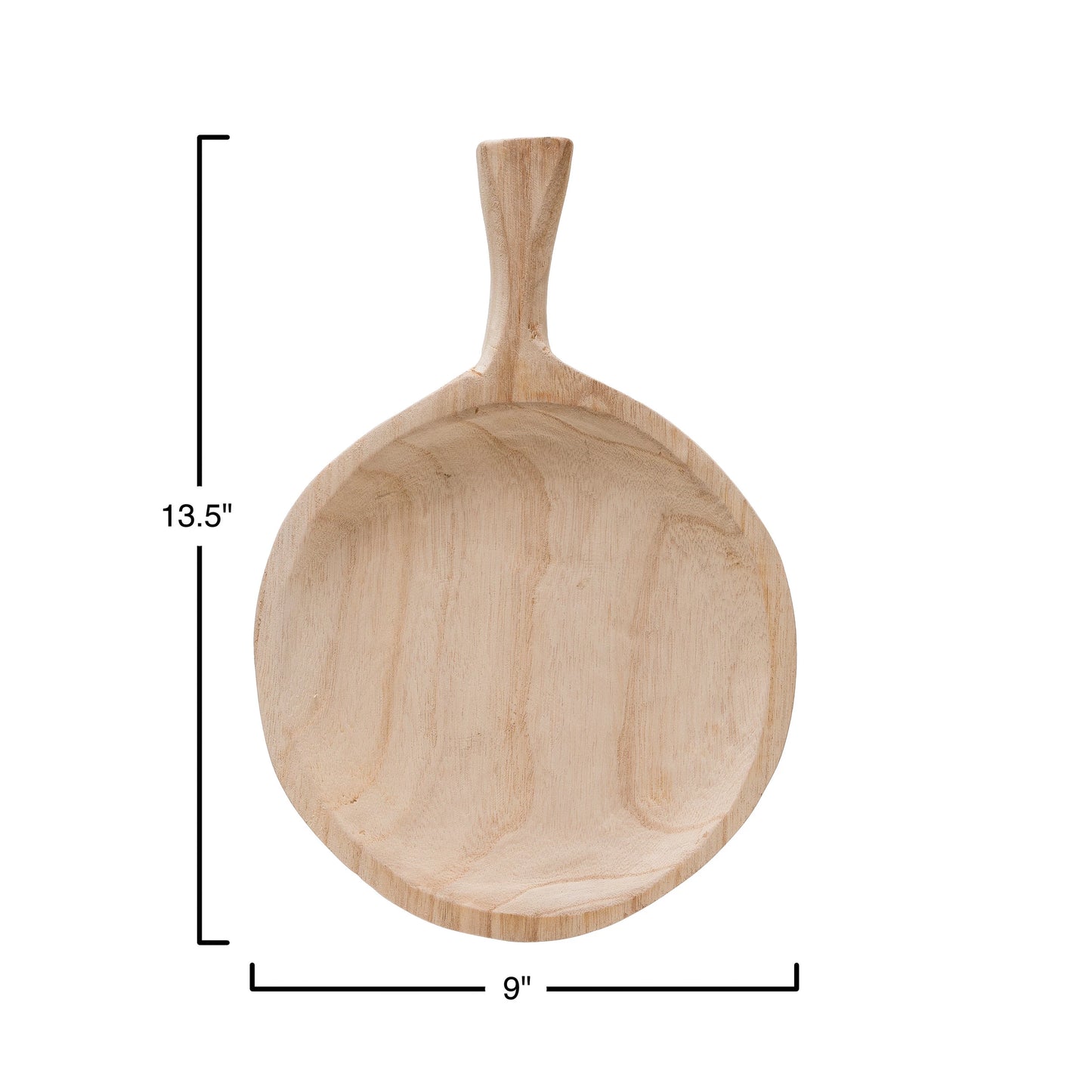 Hand-Carved Paulownia Wood Tray | Bloomingville