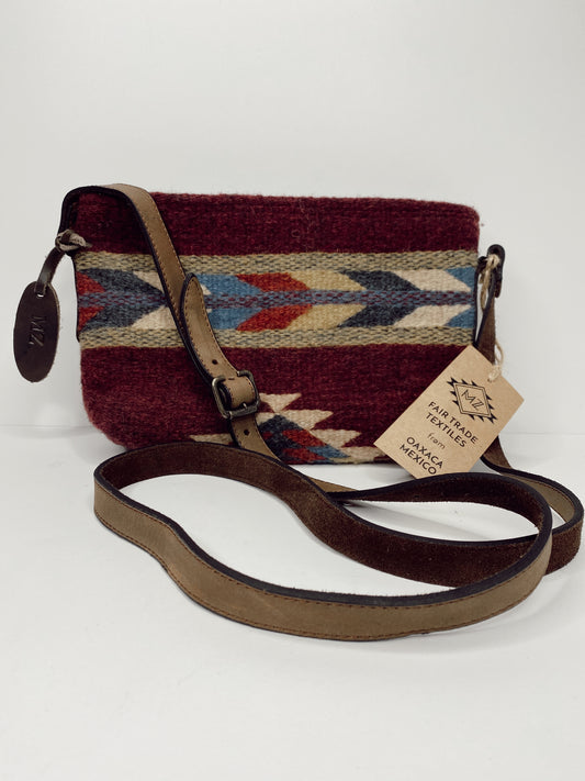 MZ Crimson & Feather Zapotec Crossbody Bag