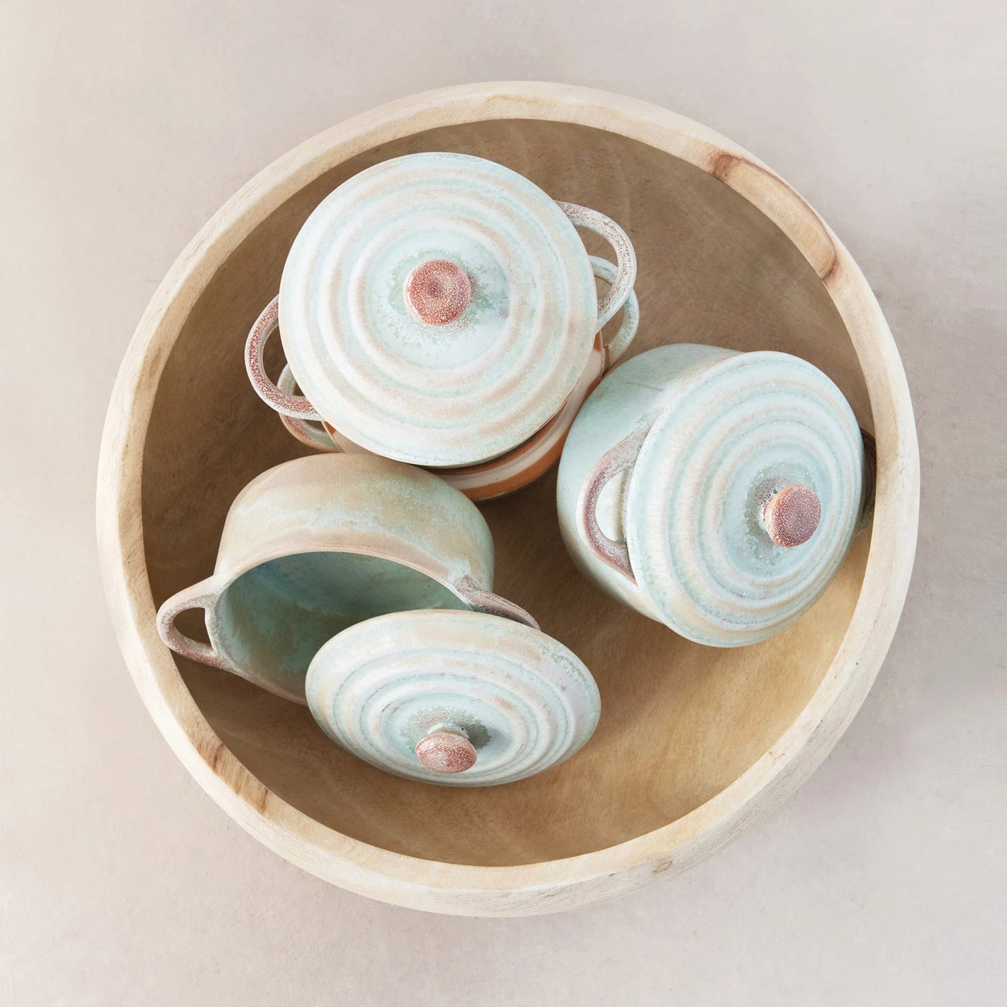 Stoneware Mini Baker with Reactive Glaze | Creative Co-Op