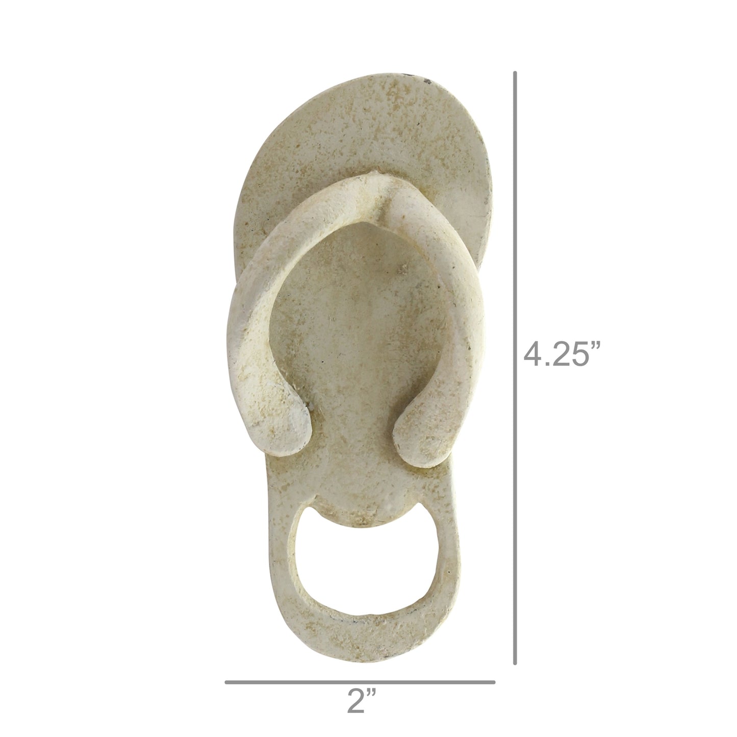 White Flip Flop Bottle Opener | Cast Iron by HomeArt
