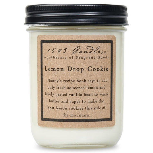 LEMON DROP COOKIE - 14OZ JAR CANDLE by 1803 Candles