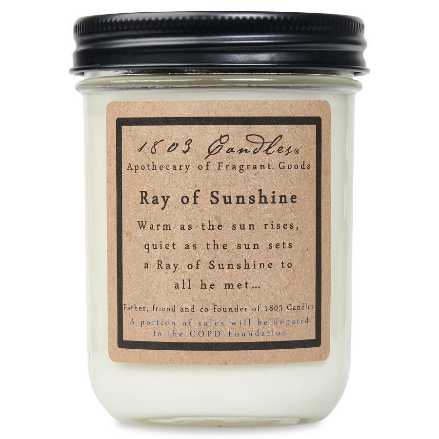 RAY OF SUNSHINE - 14OZ JAR CANDLE by 1803 candles