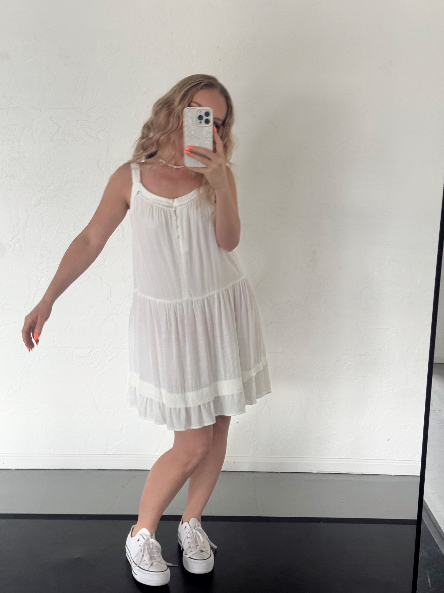 White Wild Fable Dress – Pre-Loved (Size M)