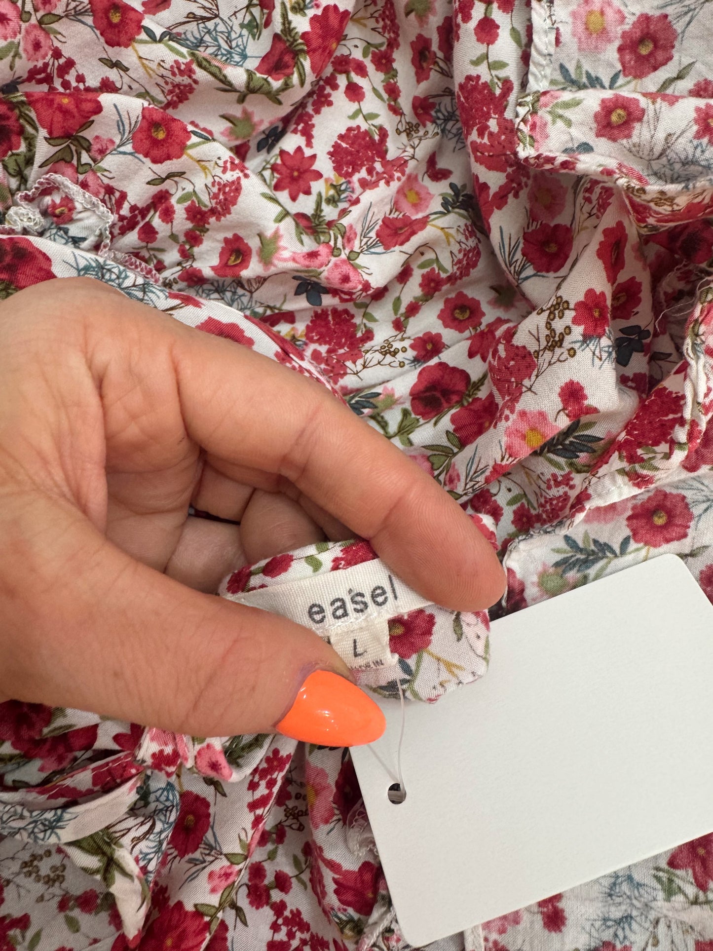 Blush Bloom Bow Dress | Easel (Size L) Pre-loved