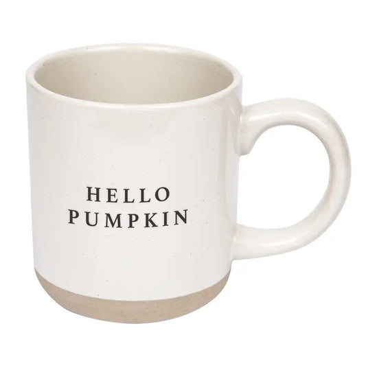 Hello Pumpkin Stoneware Coffee Mug