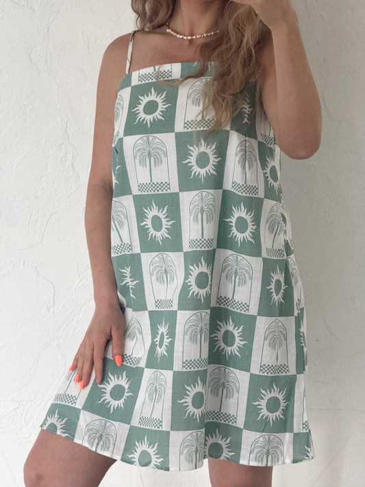 By Frankie Sage Sun & Palm Dress – Pre-Loved (Size L) new with tags