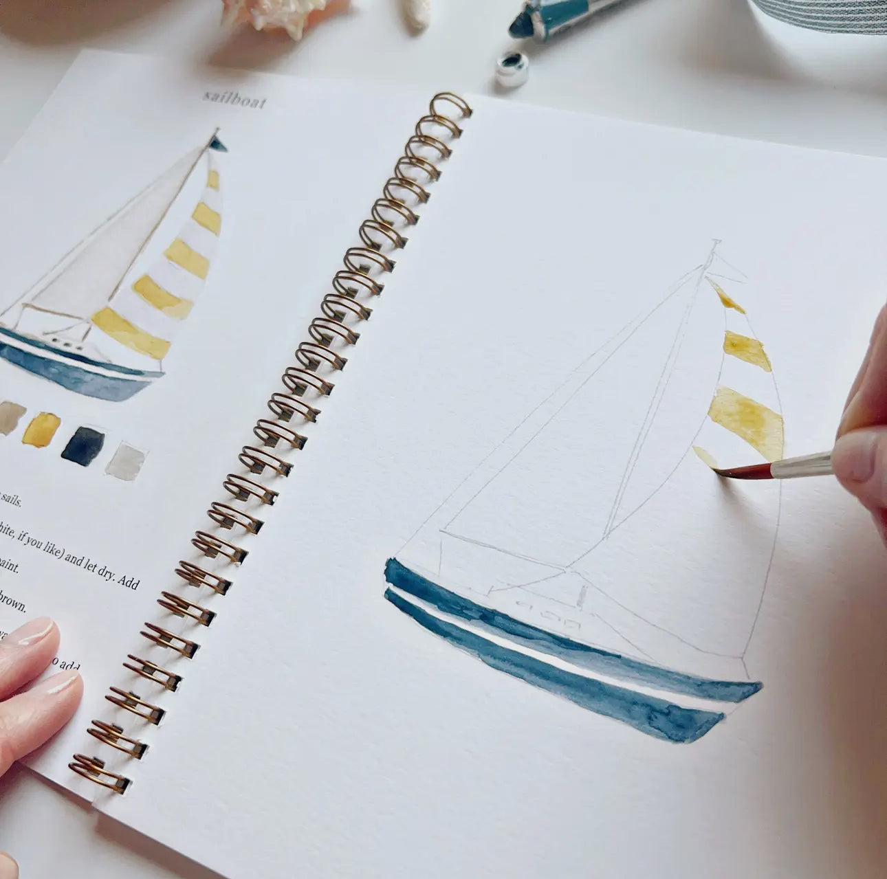 Seaside Watercolor Workbook by Emily Lex Studio