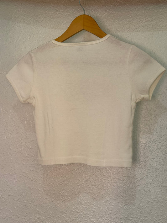 Cropped “Cowboy Country” Graphic Tee – Size Small