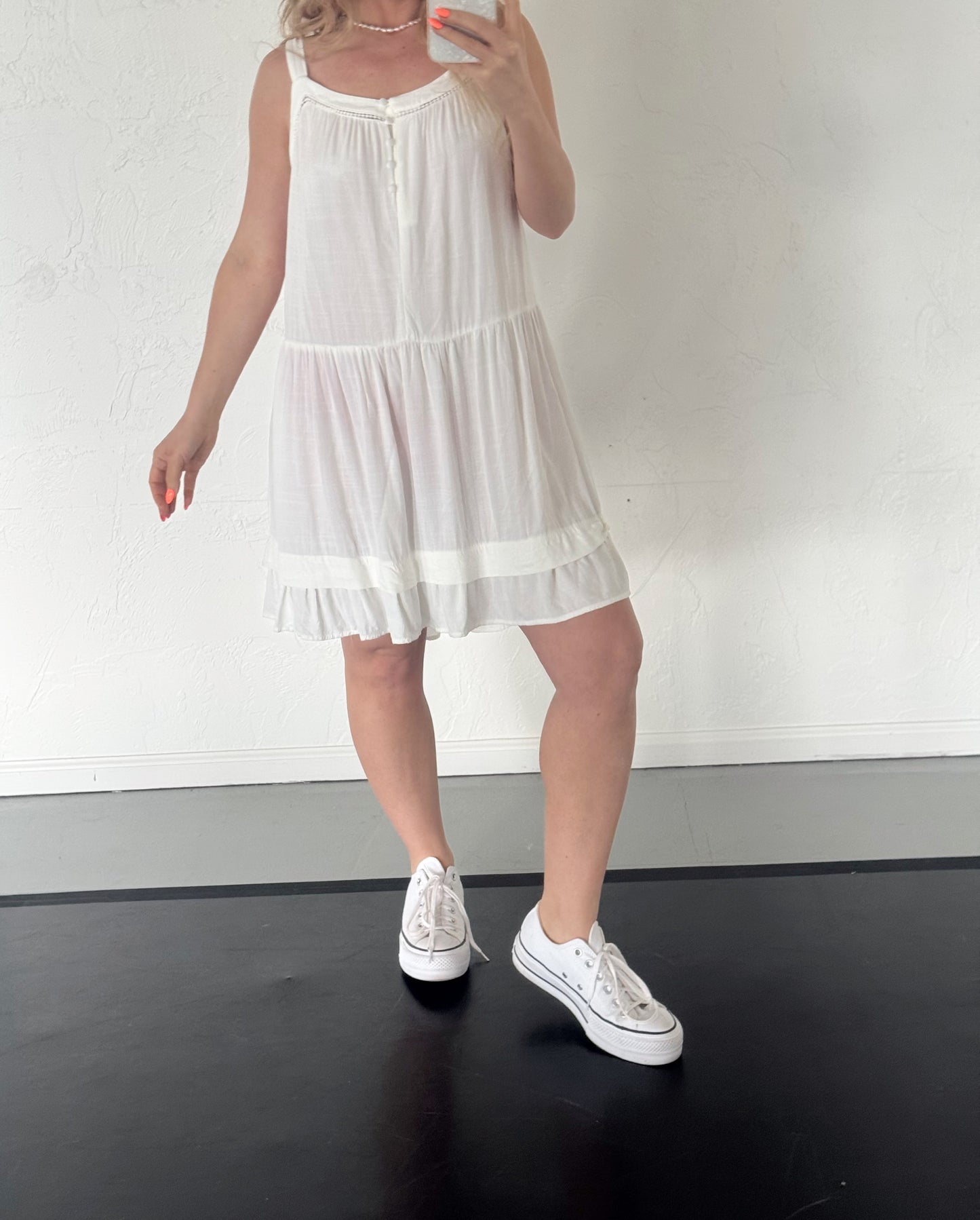 White Wild Fable Dress – Pre-Loved (Size M)