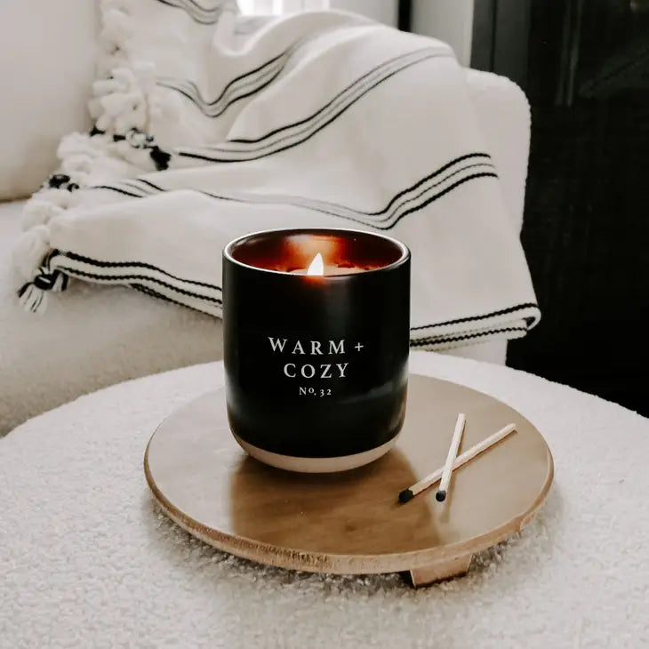 Warm and Cozy 12 oz Soy Candle