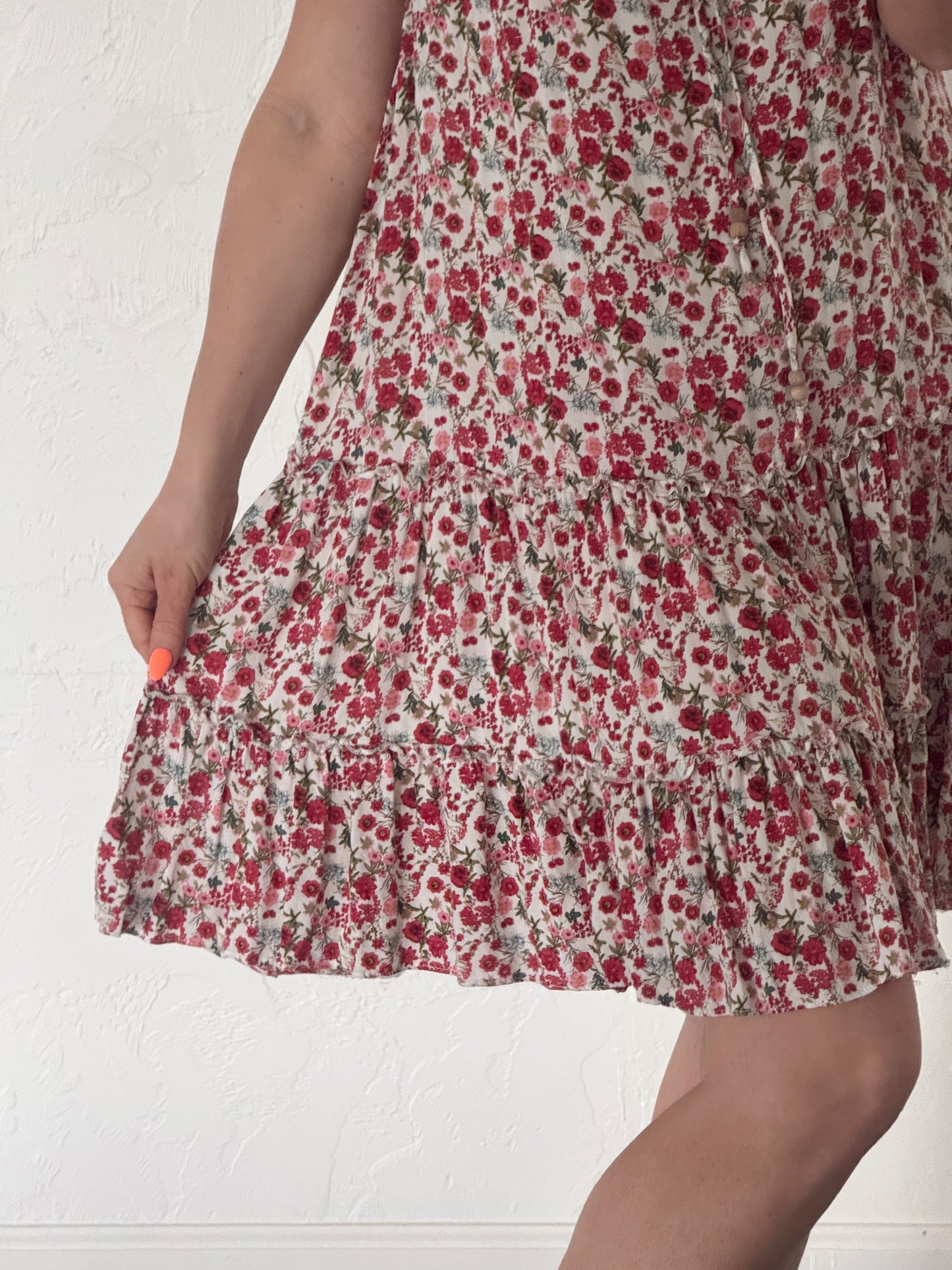Blush Bloom Bow Dress | Easel (Size L) Pre-loved