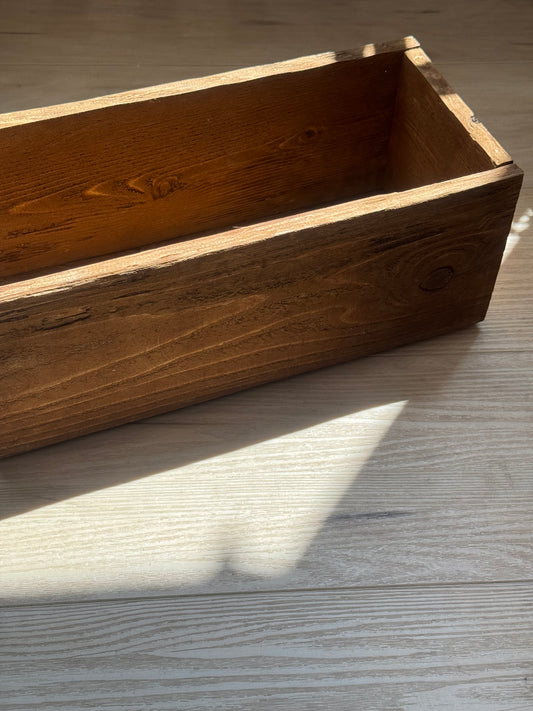 Handmade Wildflower Wooden Box – Sweet Peas & Paint