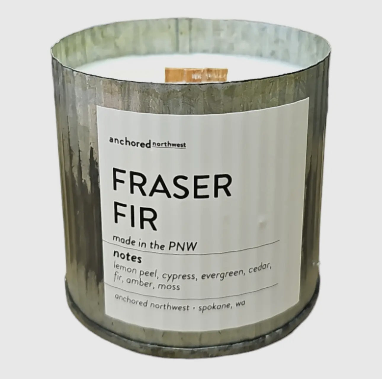 Fraser Fir Candle by Anchored Northwest