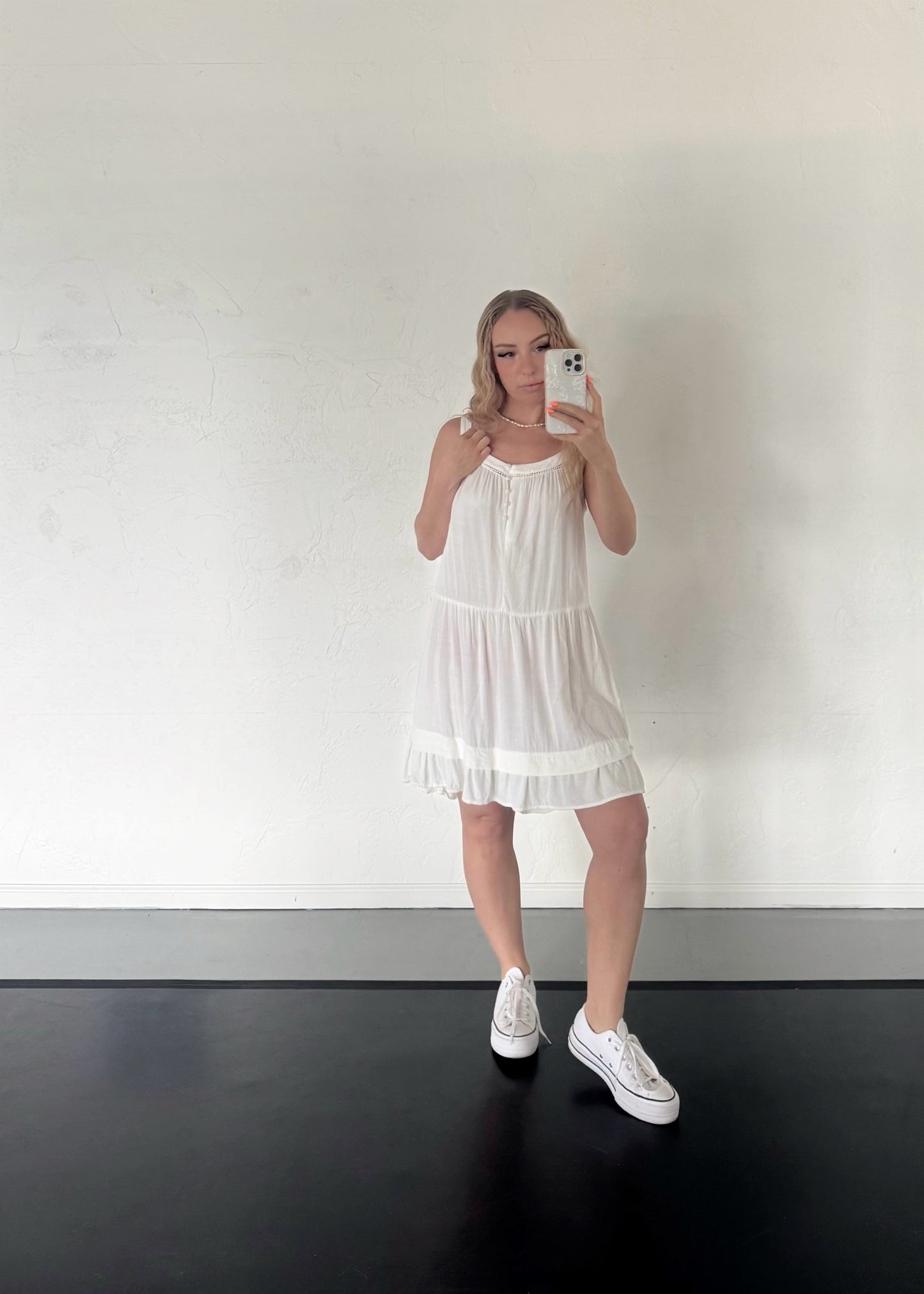 White Wild Fable Dress – Pre-Loved (Size M)