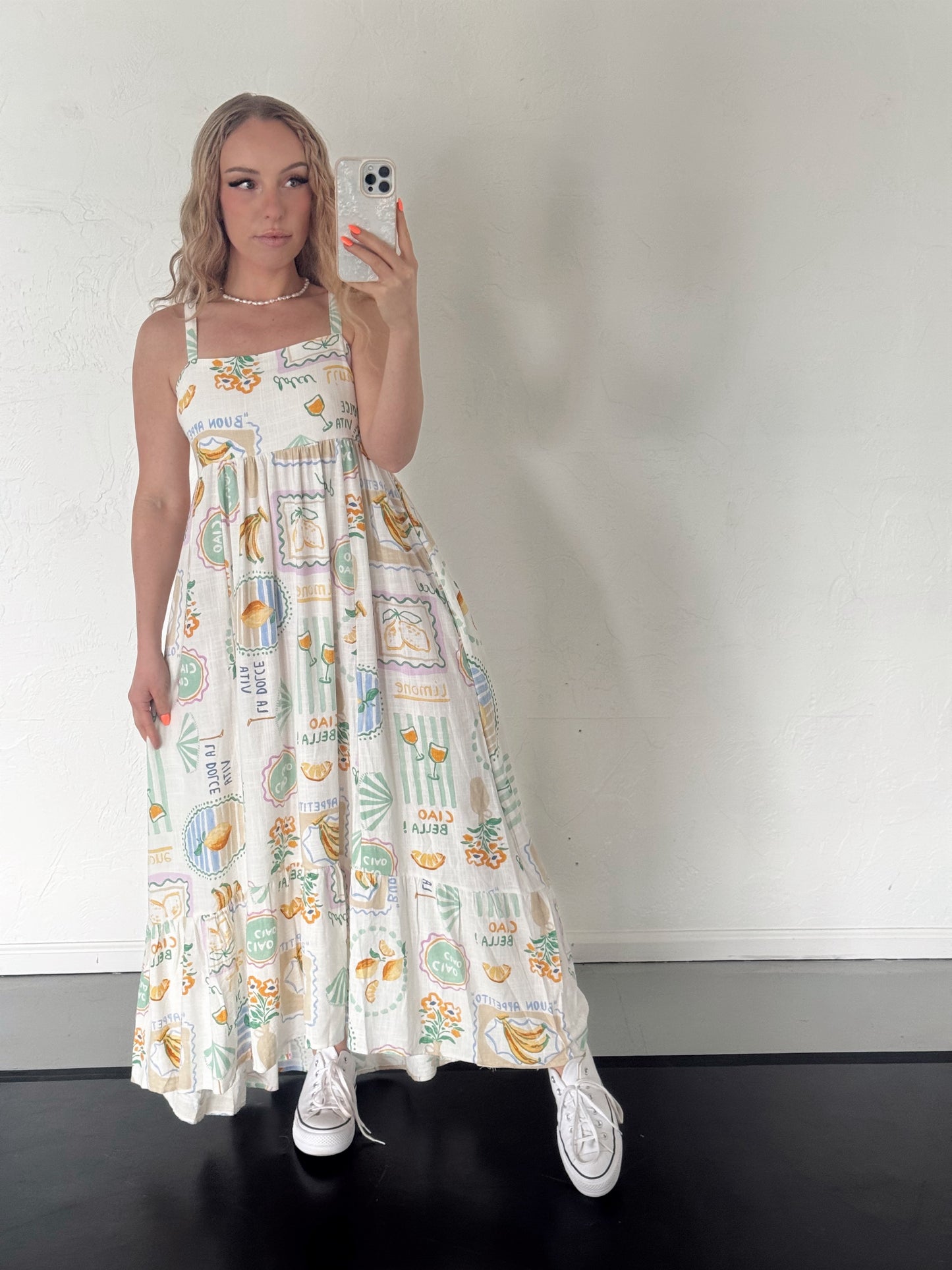 La Dolce Vita Linen Dress – Paper Heart (NWT, Size Small)