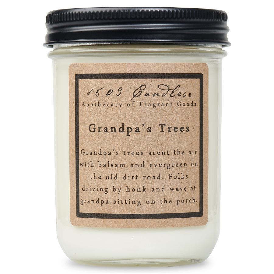 GRANDPA'S TREES - 14OZ JAR CANDLE by 1803 Candles