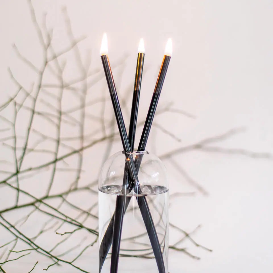 Black Everlasting Candle Wicks (Set of 3)