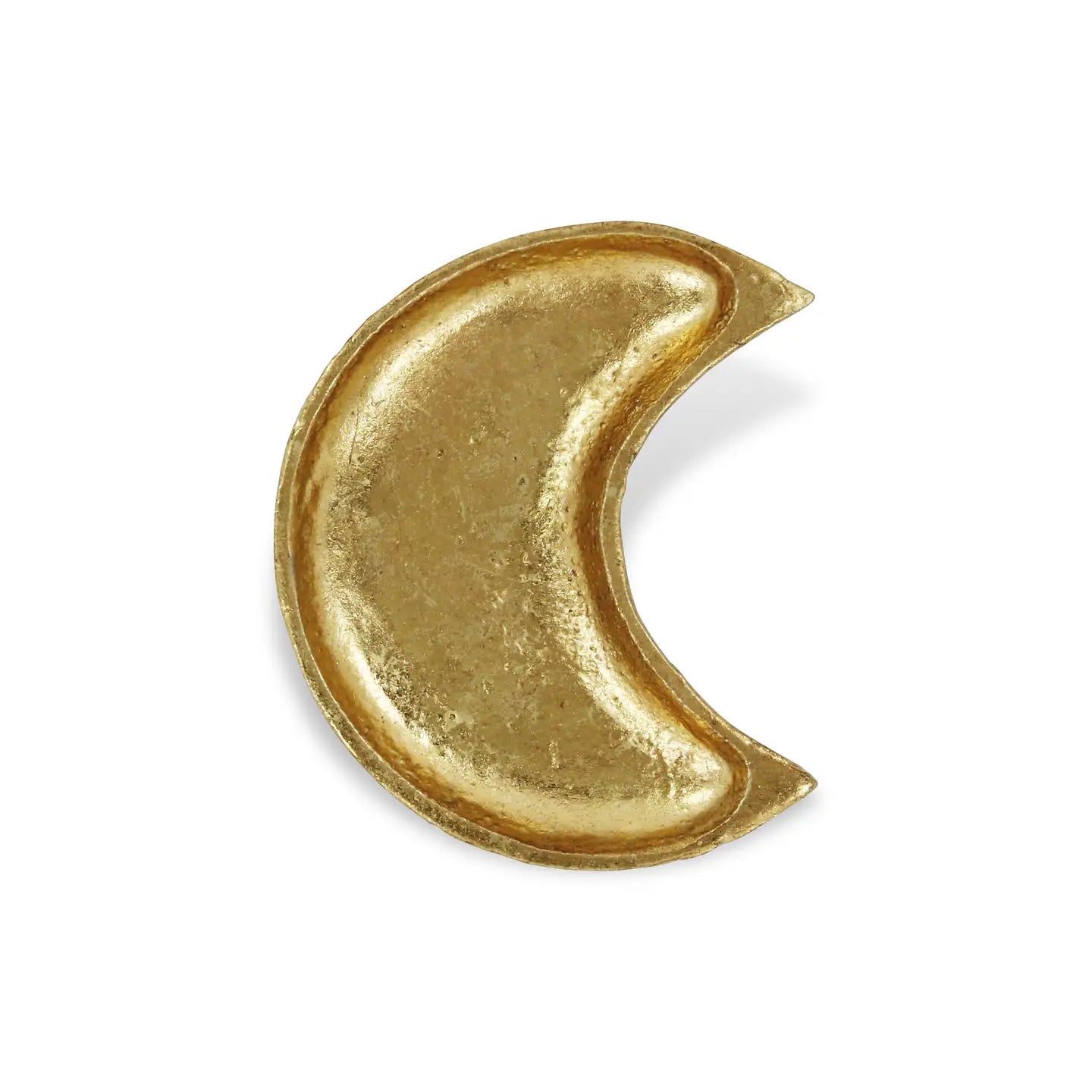 Cast Iron Crescent Moon in Gold