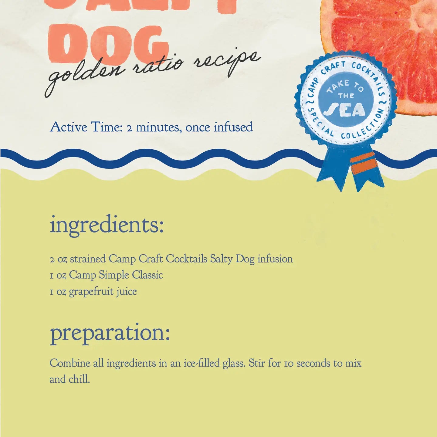 Camp Craft Cocktail Infusion 16 oz Salty Dog