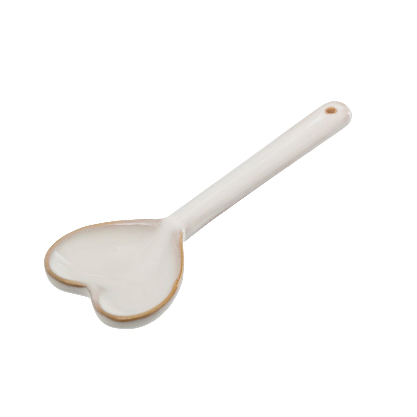 Indaba-Ceramic Heart Spoon