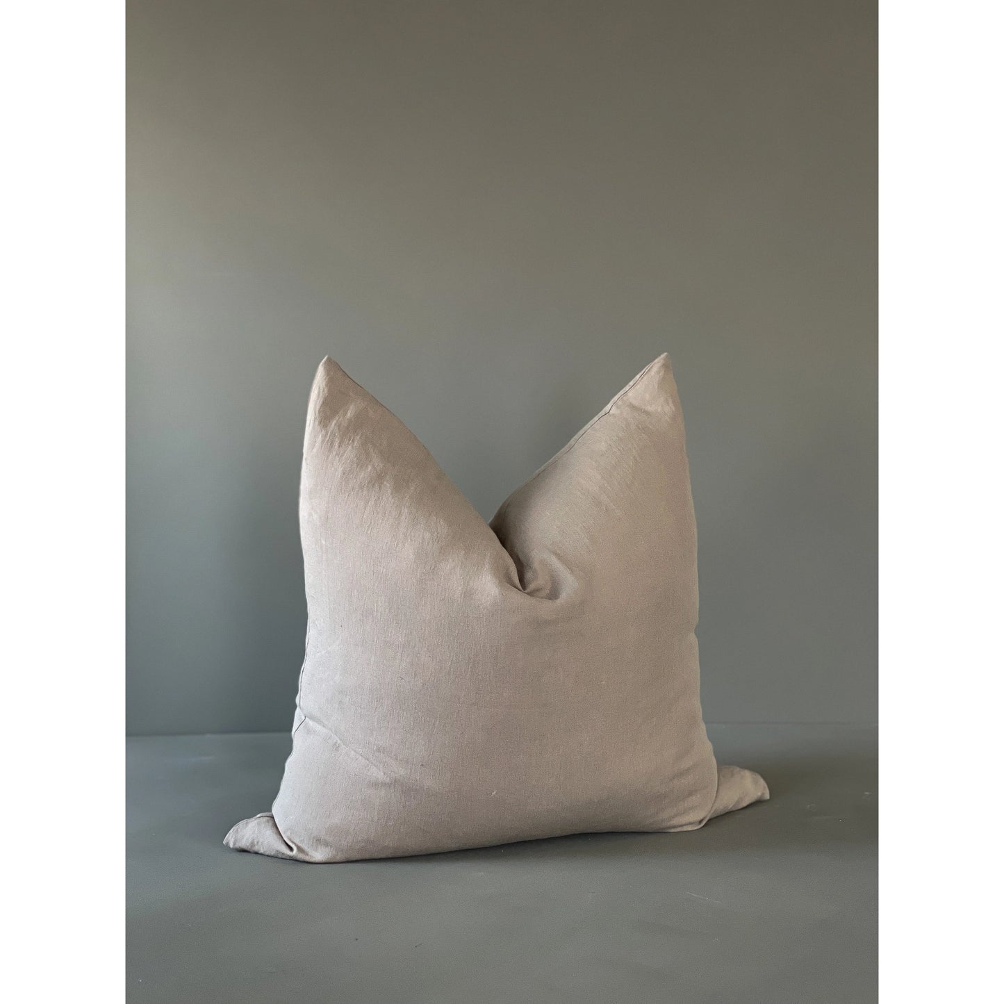 24" Solid Linen Pillow Cover | Natural Clay by Blended Living