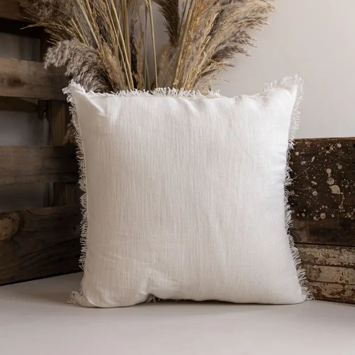 18x18 Hand Woven Fynn Linen Pillow