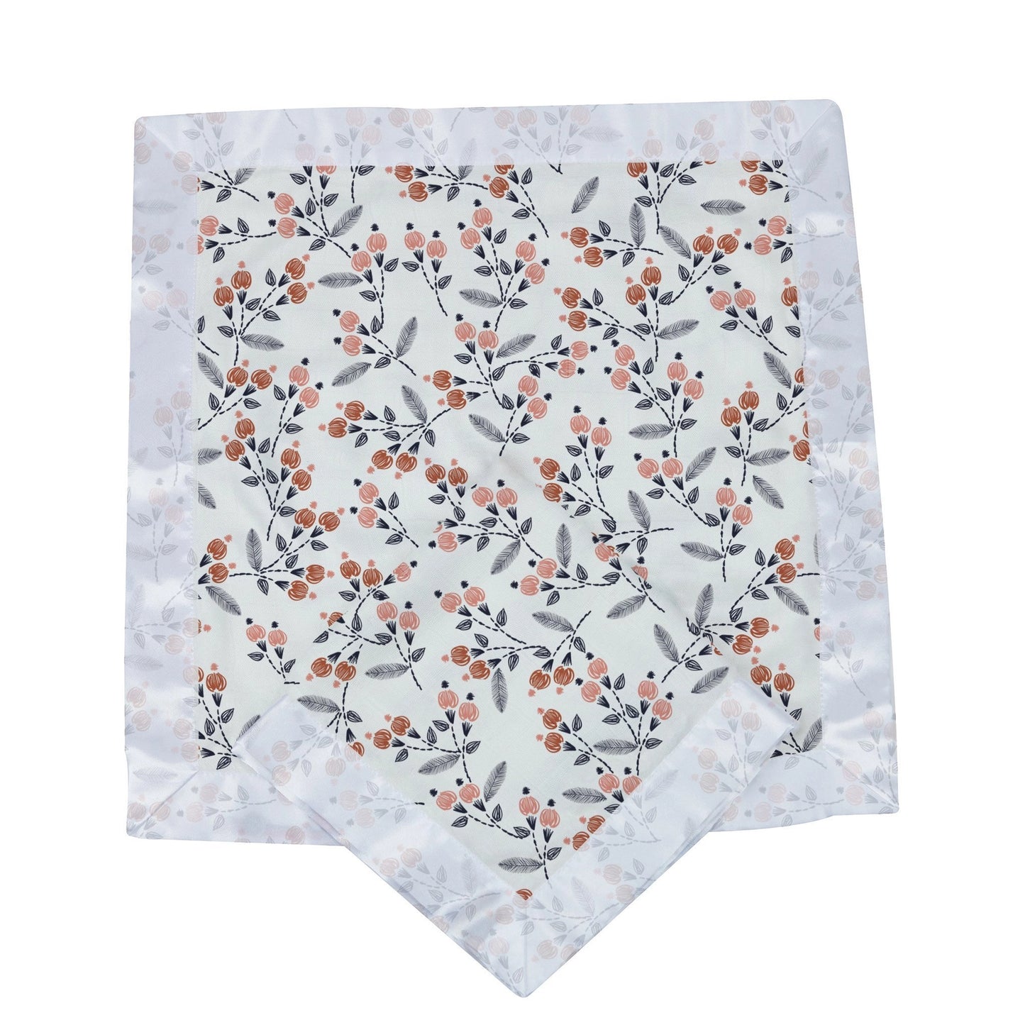 Dahlia Floral Bamboo Muslin Security Baby Blankie by Newcastle