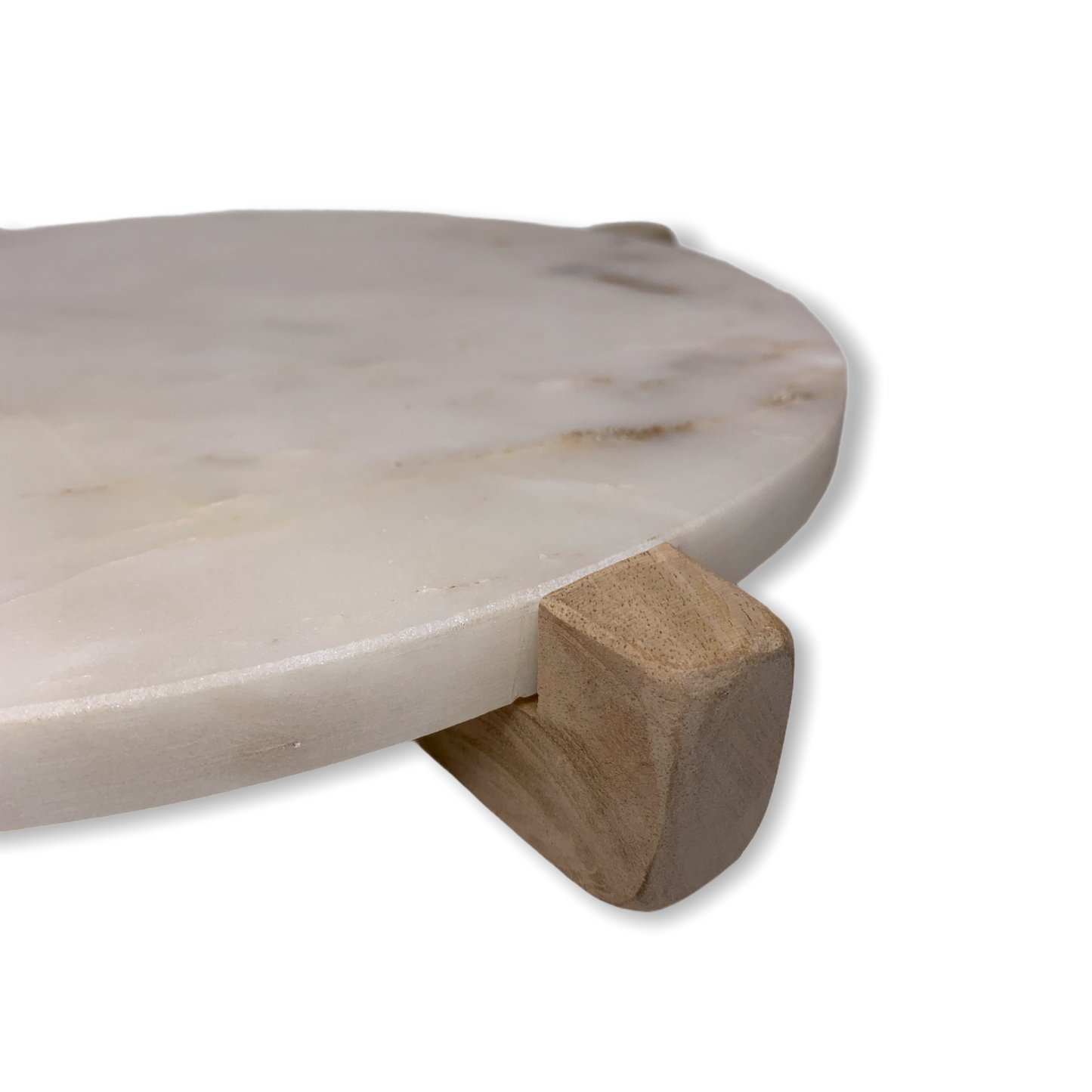 Wood and Marble Serving Tray