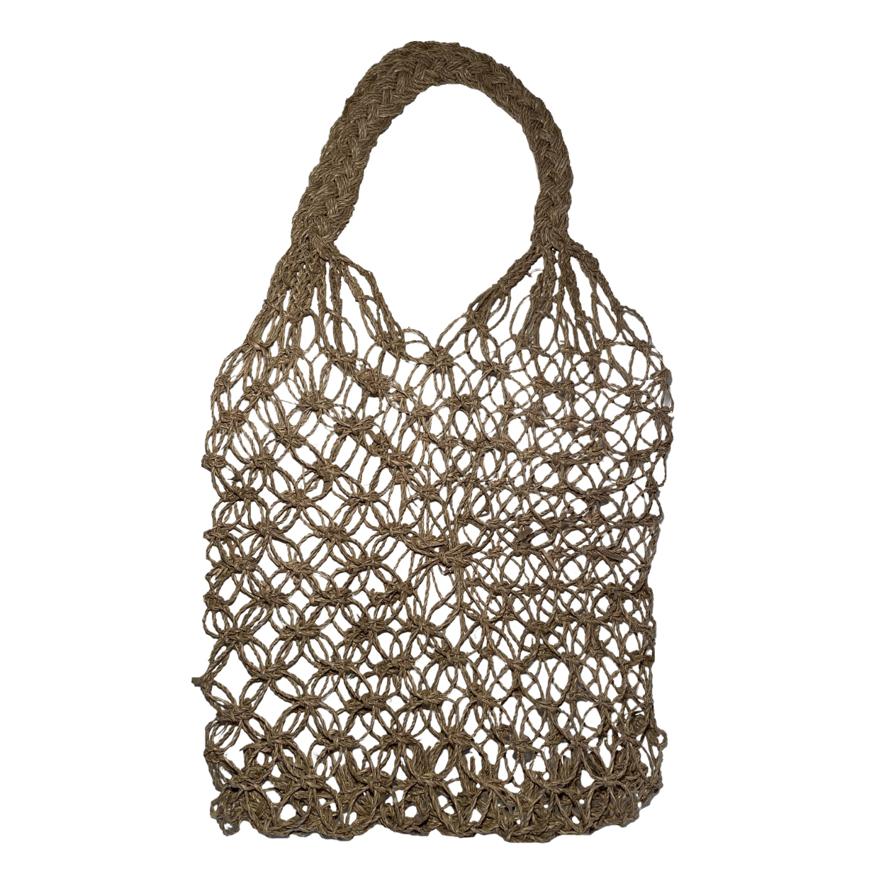 Soeji Raffia String Bag Handwoven Reusable Grocery Bag JEMARI